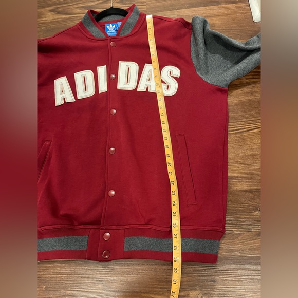 NWT Adidas Varsity Jacket Cotton Size XL - Picture 8 of 12